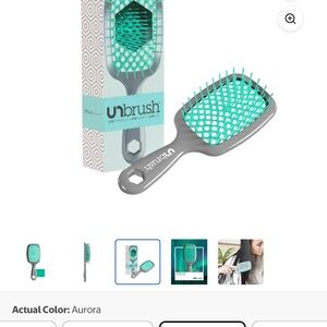 Unbrush Detangling Hair Brush in Teal and Gray